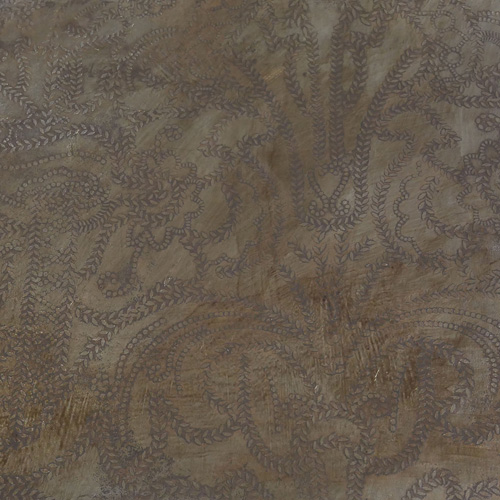 Bronzed embossed leather