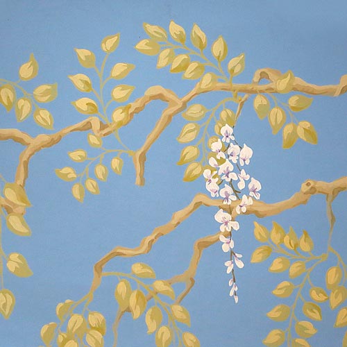 Hand Painted Wallpaper
