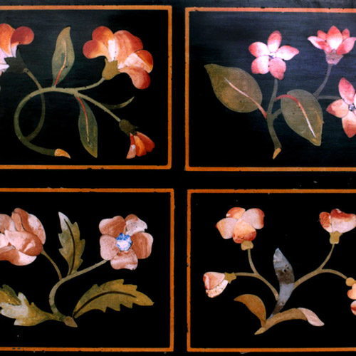 Scagliola Panel Flowers