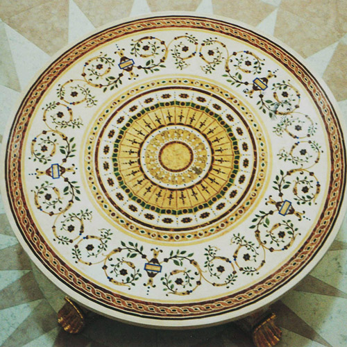 Scagliola Table Top round